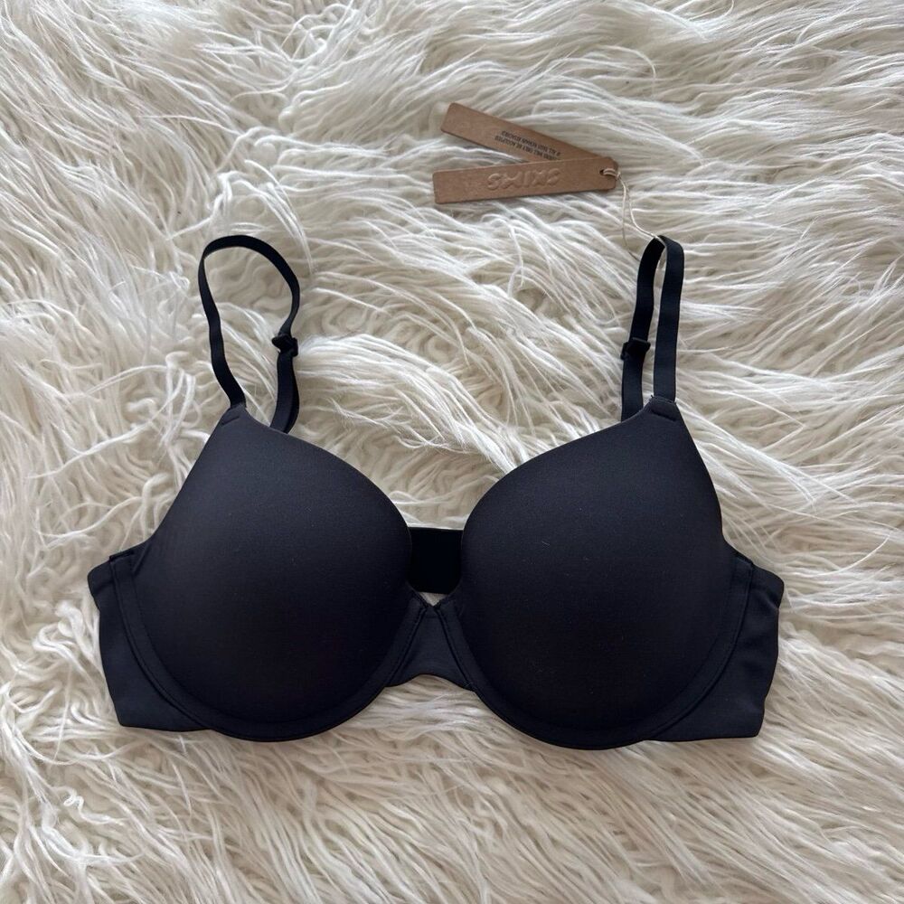 Skims Fits Everybody T-shirt Bra Onyx Size 34C